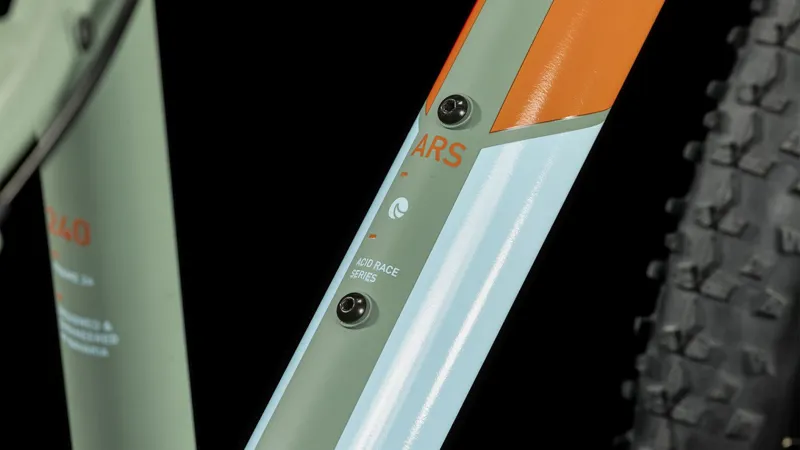 Cube Acid 240 Disc Children's Bike in Green/Orange-3